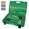 Professional Grade 1/4", 3/8" & 1/2" DR. Flank Socket Set - 151 pcs
