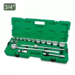 Гедоре Комплект - 17 части - 3/4" - 12 стенни