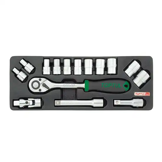 Flank Socket Set - 1/2" - 15 pcs - GCAT1502