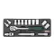 Flank Socket Set - 1/2" - 15 pcs