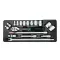 Flank Socket Set - 1/2" - 18 pcs