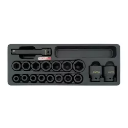 Flank Impact Socket Set 1/2" - 18 pcs