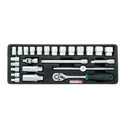 Flank Socket Set - 3/8" - 25 pcs