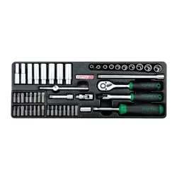 Flank Socket Set - 1/4" - 50 pcs