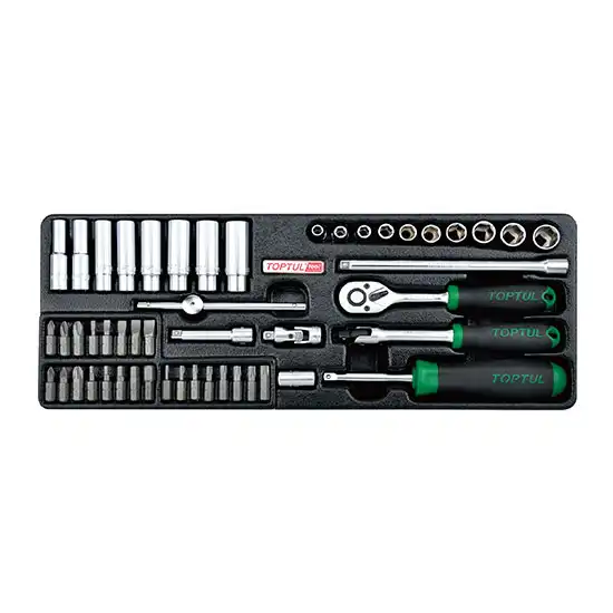 Flank Socket Set - 1/4" - 50 pcs - GCAT5001