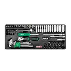 Socket & Ball Point Hex Key Wrench Set - 1/4" - 72 pcs