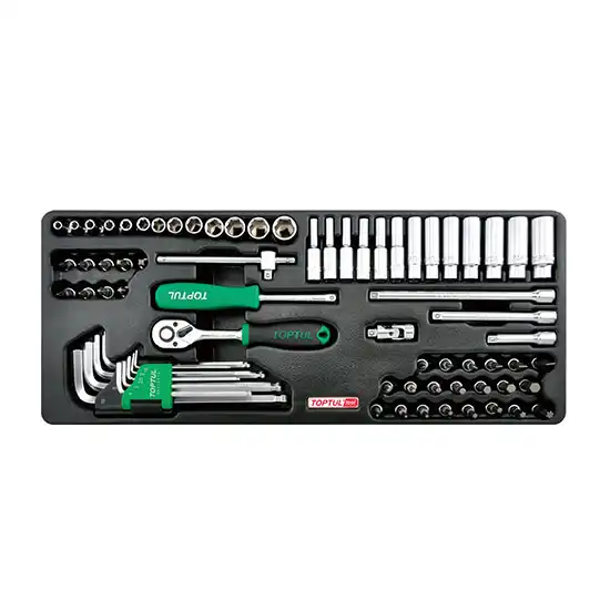 Socket & Ball Point Hex Key Wrench Set - 1/4" - 72 pcs - GCAT7202