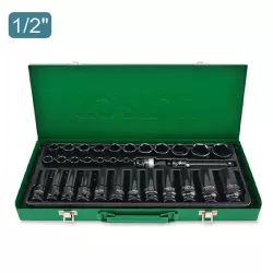Flank Impact Socket Set 1/2" - 32 pcs