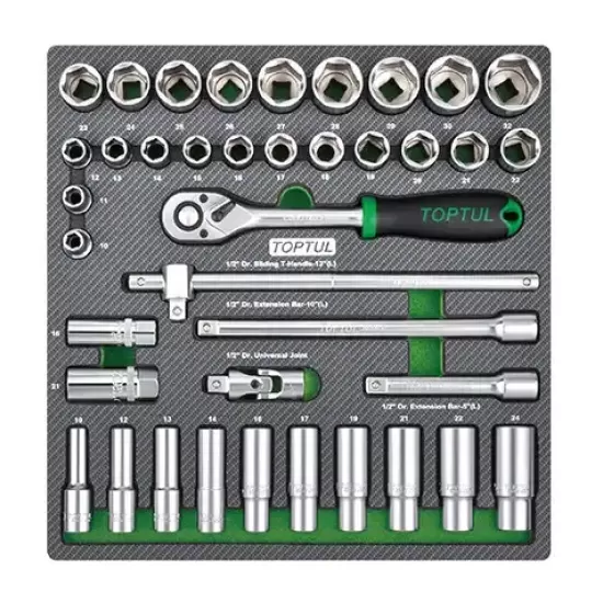 Socket Set - 1/2" - 39 pcs - GEC3901