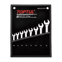 15° Offset Standard Combination Wrench Set - 8 pcs