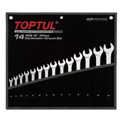 15° Offset Standard Combination Wrench Set - 14 pcs