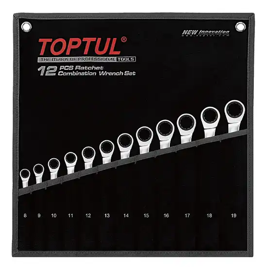 Pro-Series Ratchet Combination Wrench Set - 12 pcs - GPAQ1202