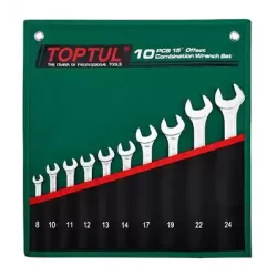 15° Offset Pro-Line Combination Wrench Set - 10 pcs