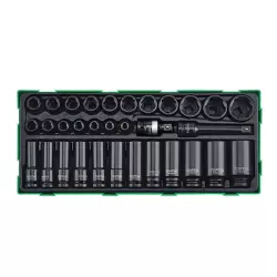 Flank Impact Socket Set 1/2" - 32 pcs