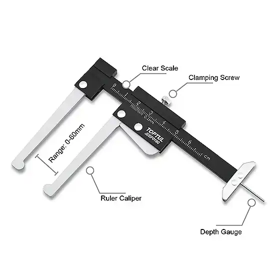 Brake Disc & Tire Depth Gauge - JEEF0160