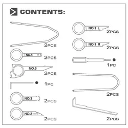 Radio Removal Tool Set - 20 pcs