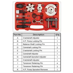 VW / Audi Diesel Engine Timing Tool Set - 12 pcs