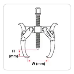 2-Jaw Gear Puller - 4"
