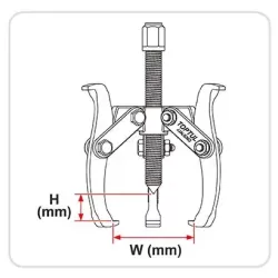 3-Jaw Gear Puller - 6"