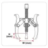 3-Jaw Gear Puller - 8" - JJAL0308