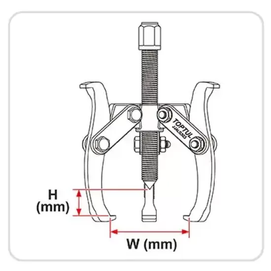 3-Jaw Gear Puller - 8" - JJAL0308