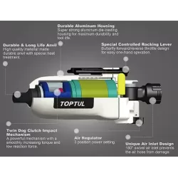 Пневматичен гайковерт - Мини - 1/4“ - 108 Nm