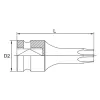 Star Bit Impact Sockets - 1/2" - KADA16