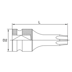 Star Bit Impact Sockets - 1/2"