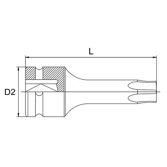 Star Bit Impact Sockets - 3/4" - KADA24