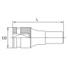 Hex Bit Impact Sockets - 1/2" - KADH16