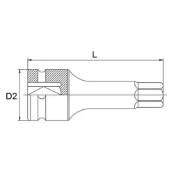 Hex Bit Impact Sockets - 3/4"