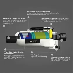 Пневматичена отвертка - 1/4" - 108 Nm