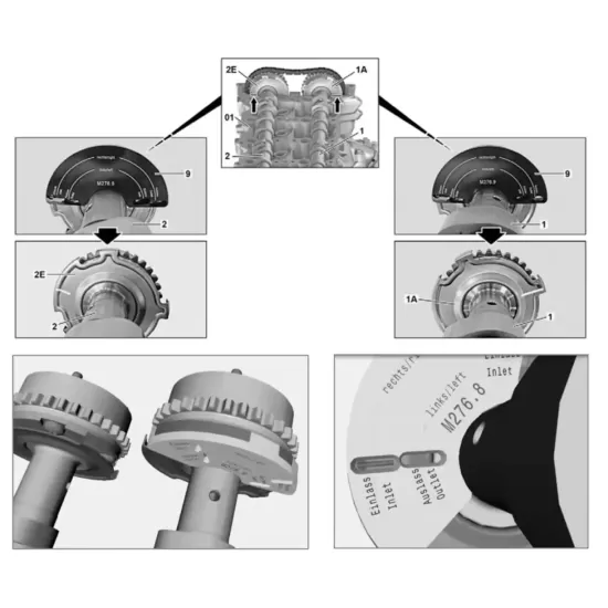 Комплект за зацепване на двигатели - Mercedes Benz M152, M157, M276, M278 - CL81681