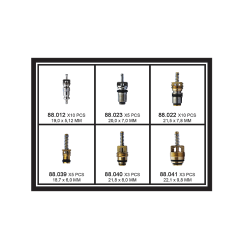 Service valves - Set - 6 types